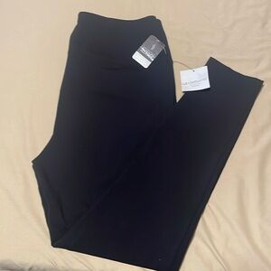 Black Liz Claiborne secretly slender straight leg pull on pants women’s 2X